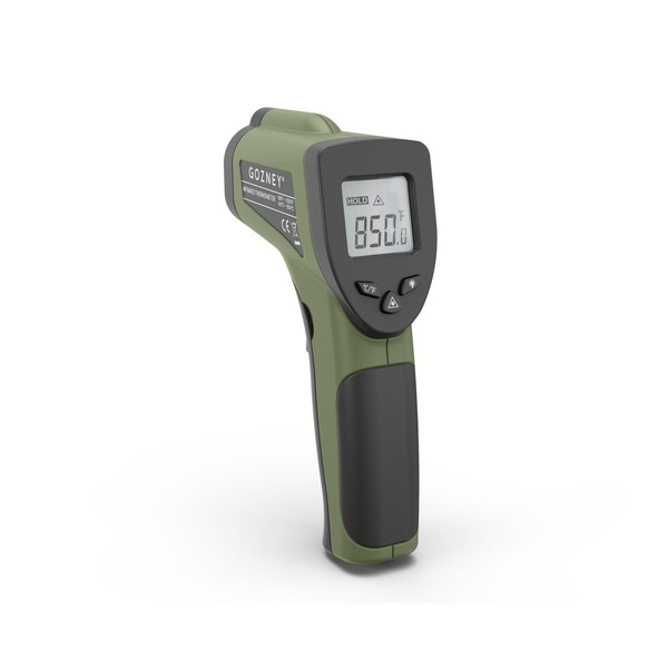 Gozney Infrared Thermometer - Built-in Laser Thermometer with LED Screen - 9V Battery Included - Celsius and Fahrenheit - Pizza Oven Accessories