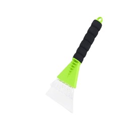 Removal Broom With Foam Grip for Household or Vehicles Window and Windshield Green Ice Scraper Snow Brush