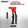 Arrow RT200MKIT Headless One-Handed Rivet Tool Kit, Manual Riveter Set