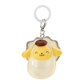 Bandai Sanrio Characters Oyster Costume Mascot Dangler Bandai 1-Inch Key Chain - Pompompurin