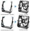 VORZOKISPL Computer Fan Stand - 120mm 140mm PC Fan Desk
