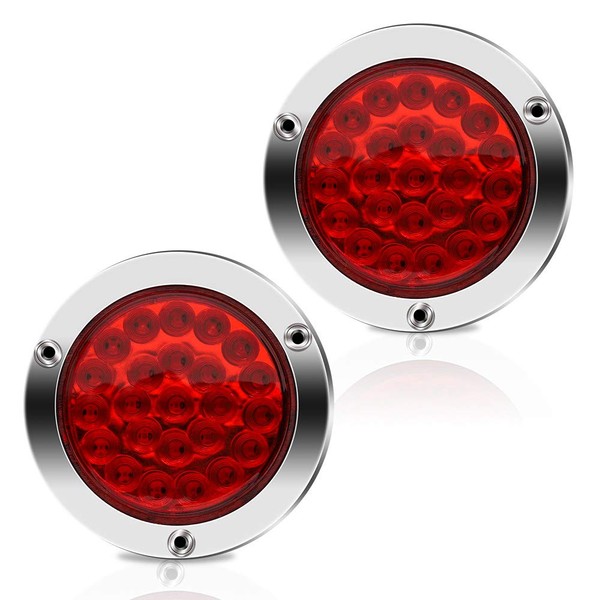 Aoling Tail Lamp 12V 24 LED Round Round Rear Light