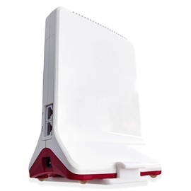 Decoralin Wall Mount for Fritz Repeater 3000 and 6000, Heavy Duty Bracket, Improved Cooling and Cable Management, White