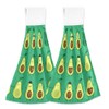 DIGTIA Summer Avocado Green Kitchen Hand Towels 2 Pack Funny