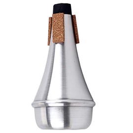 ZHjuju Trumpet Mute,Lightweight Aluminum Practice Trumpet Mute Silencer Trumpet Straight Practice Cup Mute Lightweight Silencer for Jazz,Silver