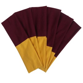 ICObuty Headbands Hairband Exercise Bands Cotton Soft and Stretchy Elastic Solid Color (Maroon/Gold)