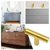 Cjueiom 6 Pack Gold Cupboard Knobs - 50mm Length T