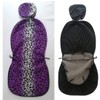 Evankin Universal Fit Car Front Seat Covers, Purple Leopard Car