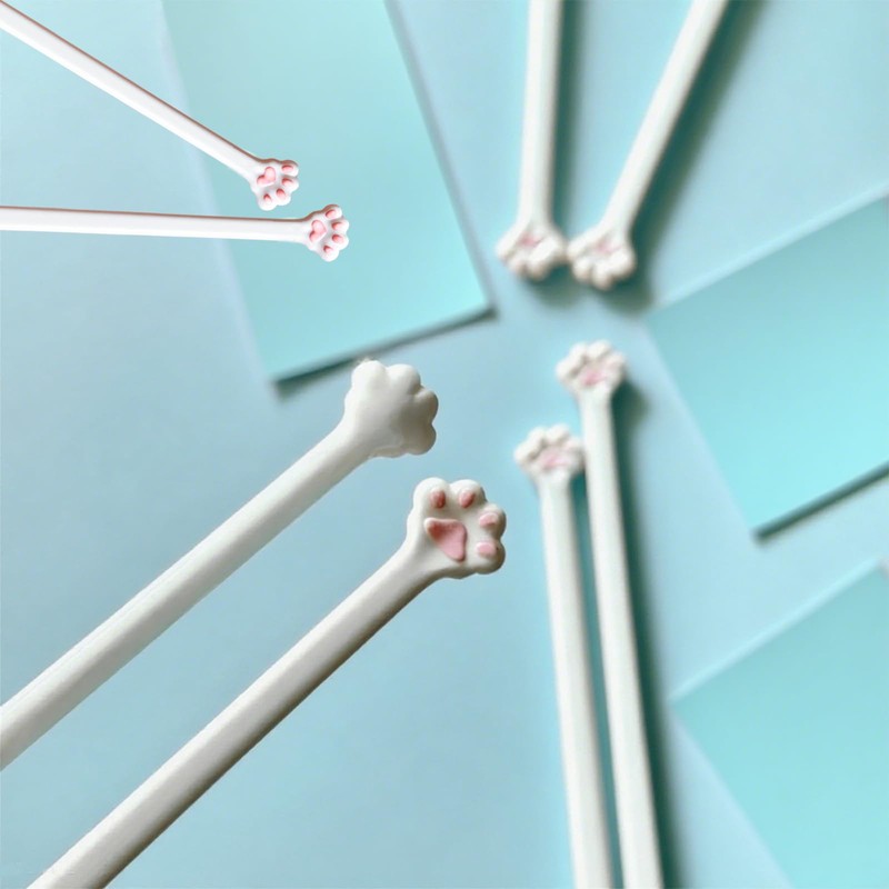 Zvorgath Cat Paw Chopsticks, Non-Slip Pink Plastic Chopsticks with Cute