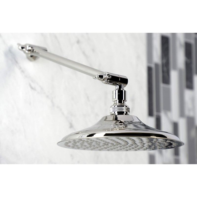 Kingston Brass K136K6 Shower Scape 7-3/4-Inch Round Raindrop Brass Shower
