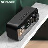 Digital Radio Alarm Clock Bluetooth Speaker Clock with Time and