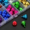 HELIFOUNER 50 Pieces 6-32 Thread Anodized Aluminum Computer Case Thumbscrews,