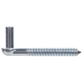 The Hillman Group The Hillman Group 851486 1/2"x4" Gate Screw Hooks and 6" Strap Hinge Set 2-Pack