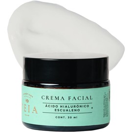 TEIA COSMETICOS Crema Facial Escualeno + Ácido hialurónico - Hidratación profunda - Vegano, natural - 30 ml