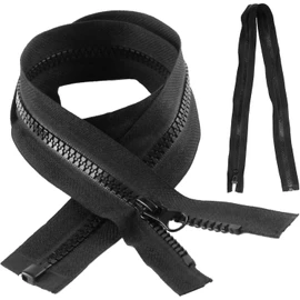 2 Pcs Heavy Duty Zipper, 65 cm Waterproof Zip, Open Ended Long Zips for Jackets, Sleeping Bags, Tents (80 cm)