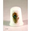 Collectible Thimble Peacock Feather