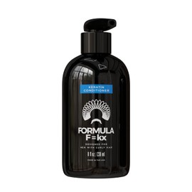 Formula F=kx Revitalizing Keratin Curl Conditioner (8 oz), For Men With Wavy, Curly, and Coily Hair (Type 2a-4c), Sulfate, Silicone &, Phthalate-free, Scent: Ocean, Texas manufactured product.