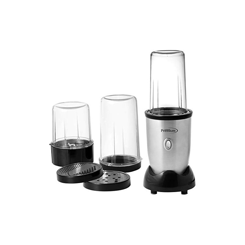 Premium Levella 8 oz. Capacity 9 Piece Personal Blender, Silver