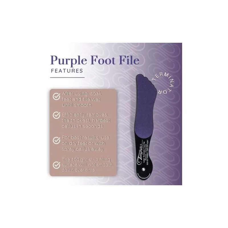 Tammy Taylor Lima Para Pies Tammy Taylor, Color Morado, Tamaño