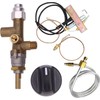 Brass Safety Valve Main Control Kit Heater Pilot Burner Assembly
