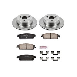 Power Stop KOE2083 Autospecialty Rear Replacement Brake Kit-OE Brake Rotors & Ceramic Brake Pads