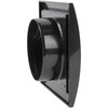 HVAC OV 4 Inch Black ABS Plastic Exhaust Dryer Vent