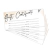 Blank Gift Certificate for Business, 25 Watercolour Gift Certificate Cards