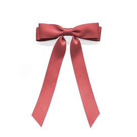 Bownita Girls' Handmade Ballerina Clips, Premium Matte Ribbon, CLIP PARIS Strong Hold Grip (Rosy Mauve)