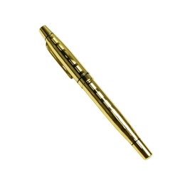 Torpedo Refillable Fountain Pen for Writing, Calligraphy - Gold - Fine, Medium or Calligraphy Nib (3 nib options) (Medium)