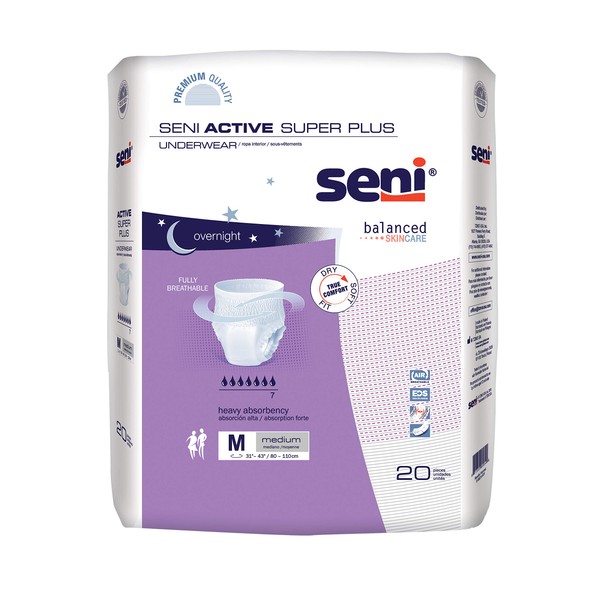 Seni Active Super Plus Underwear Medium, 80 Count