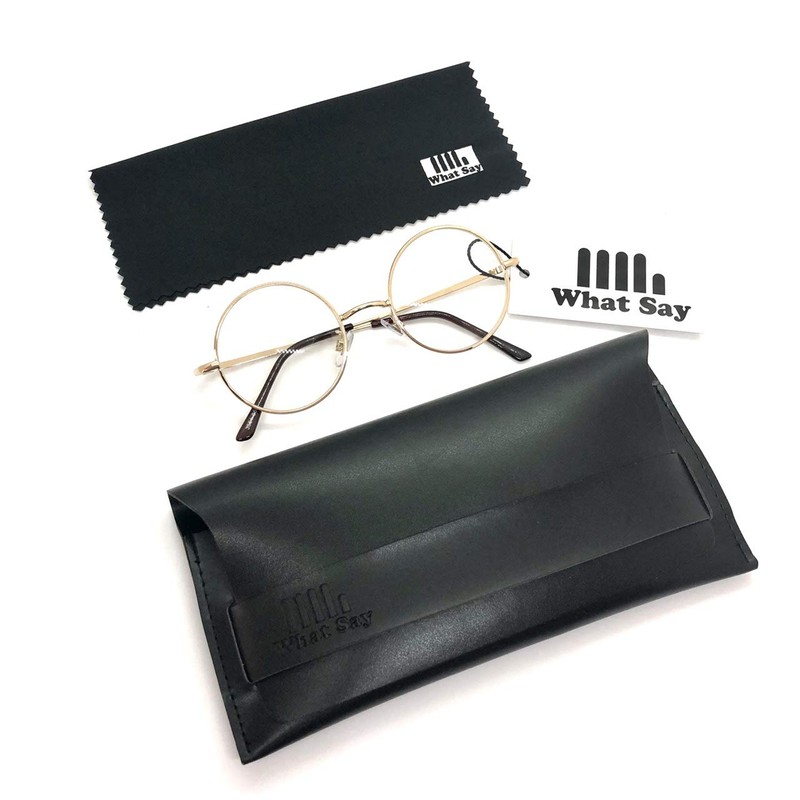 What Say Circle Gold Frame Color Lens Sunglasses 14 Colors
