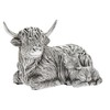 Widdle Gifts Ltd Reflections Silver Resign Animal Ornament - Highland