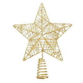 Tree Topper - Christmas Tree Topper and Christmas Tree Topper - Ideal Topper for the Christmas Tree for Christmas Tree Topper (Gold, 1x)