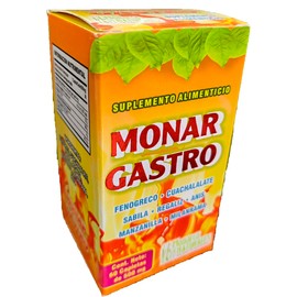 Monar Gastro Auxiliar en los problemas de Gastritis 1 frasco con 60 cápsulas