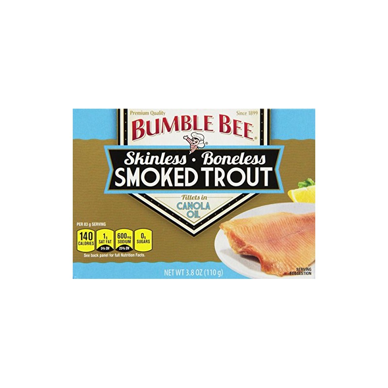 Bumble Bee Smoked Trout (Skinless) in Canola Oil 3.8oz Can