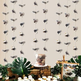 Kreatwow 8pcs Bald Eagle Banners Bald Eagle Party Decorations Fly Eagle Hanging Decors 4th of July Patriotic Eagle Party Decors Wild Animals Birds Party Supplies for Eagle Birthday Baby Shower Party