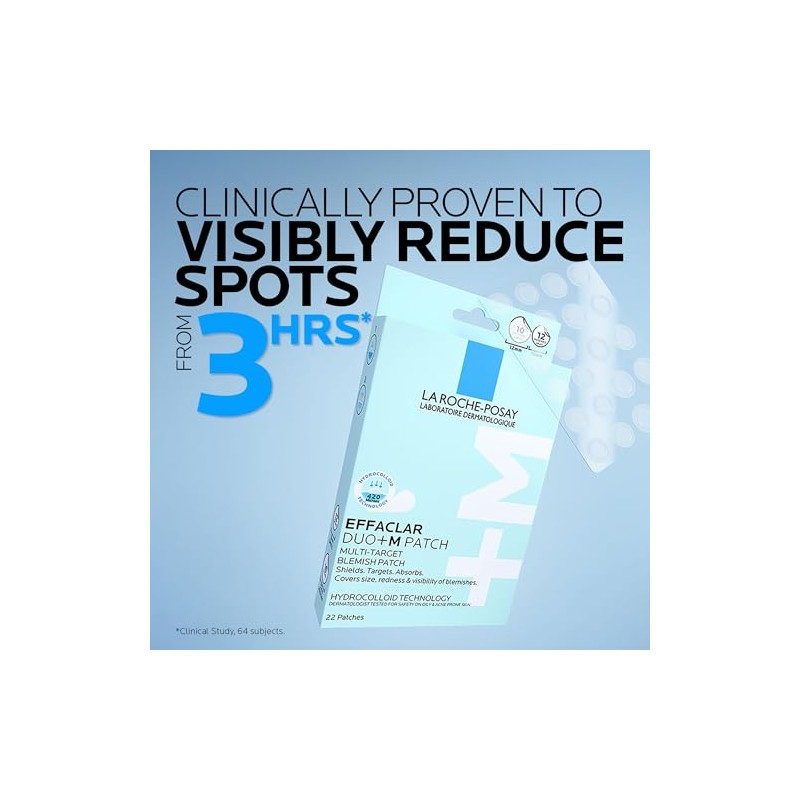 La Roche-Posay Effaclar Duo+M Multi-Action Spot Patches, 22 Patches