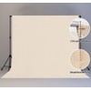 LYLYCTY Large Screen Backdrop 10x10FT Beige Background Cloth Photo Studio