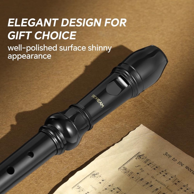 Soprano Recorder Instrument German Fingering 8 Hole Flute, Recorder Instrument