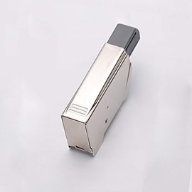 Inset Soft Closing Clip On Damper, Face Frame Mounting Cabinet Hinges Buffer, Nickel Plated Steel, Silver, Pack of 1