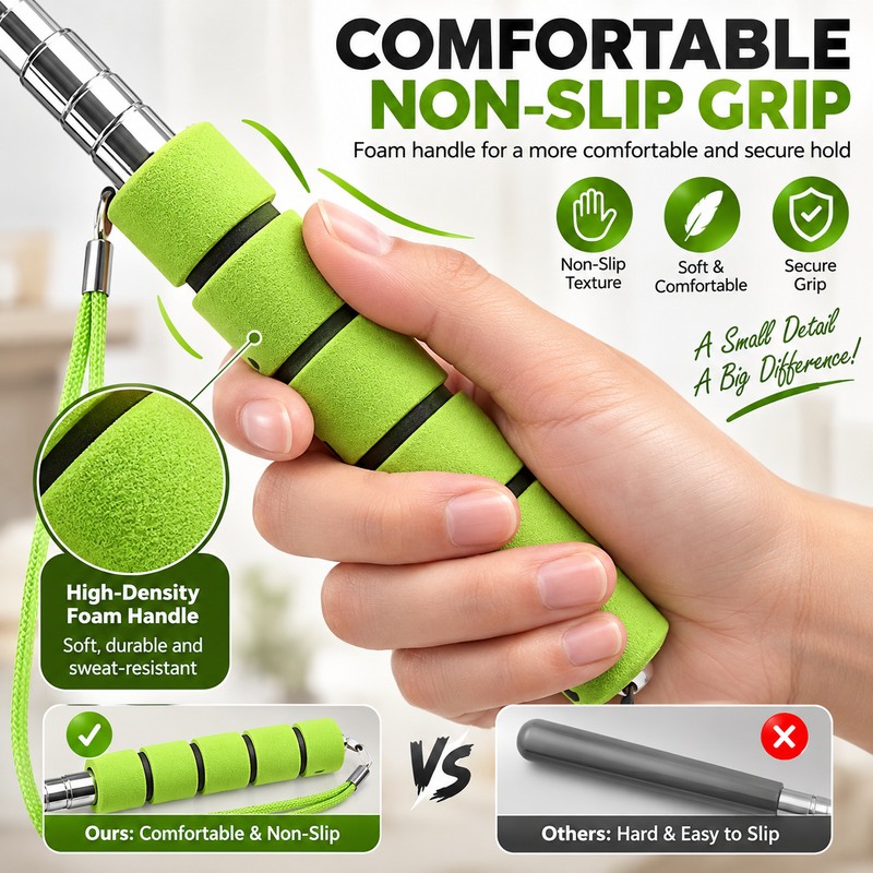 Telescopic Shoe Horn for Easy Shoe Wearing – Adjustable Stainless