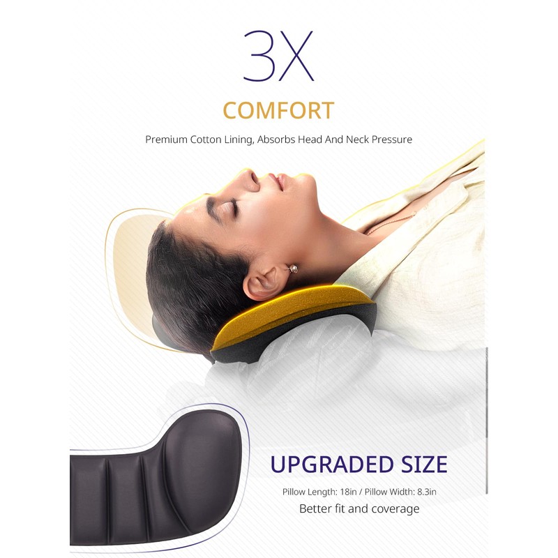 Bonairest Travel Pillow, Airplane Neck Pillow for Long Flight, Oversized