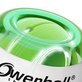 Powerball Kernpower Lightning Green Gyroscopic Hand Exerciser with Green Light Effect, Transparent Green