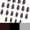 MISUD Press On Almond Medium Glossy Glue On Nails -