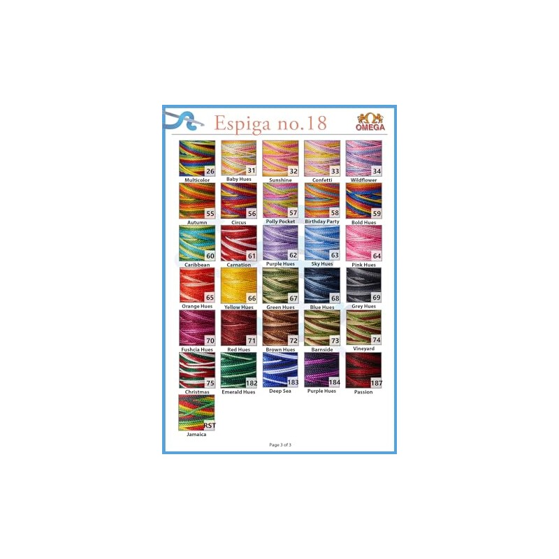 Espiga No.18-100% Nylon Omega String Cord for Knitting and Crochet