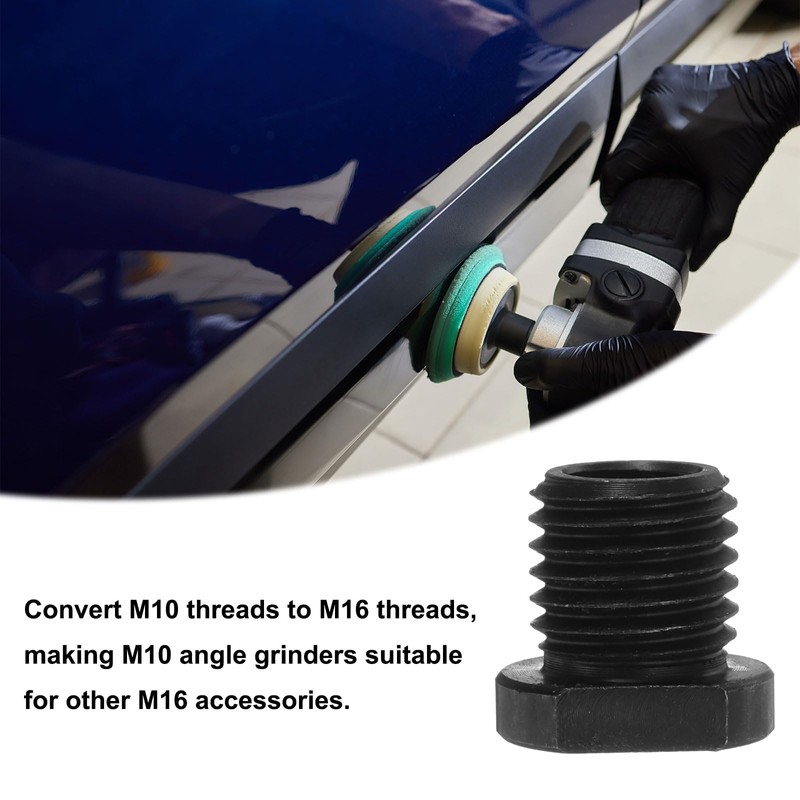 sourcing map M10 Female to M16 Male Adapter Polisher Adaptor