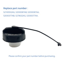 52100552AG Gas Cap Fuel Tank Caps Replacement for 2000-2018 Jeep Wrangler JK, Wrangler TJ, Liberty, Cherokee, Compass, Commander, Grand Cherokee, Dodge Ram 1500 Replace 52030387AA 52030377AB
