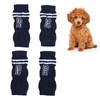 Pssopp 4Pcs Dog Elbow Protector, Dog Legs Socks Knitted Leg