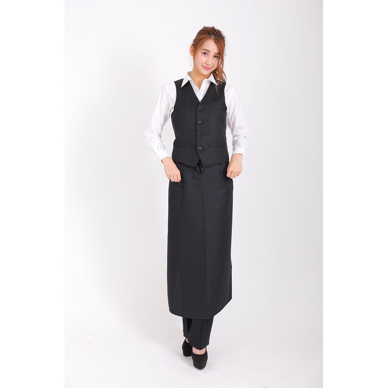 Esis Original Long Sommelier Apron, Black, Commercial Use, Restaurant