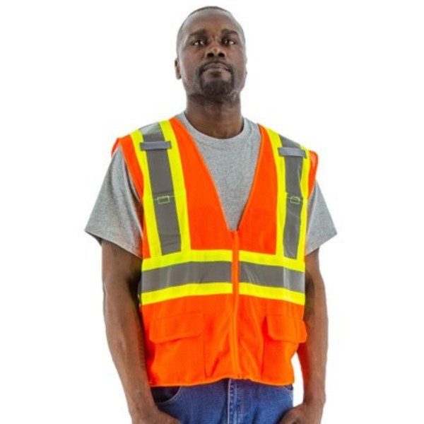 Majestic High Visibility Mesh Vest with DOT Striping | 3XL